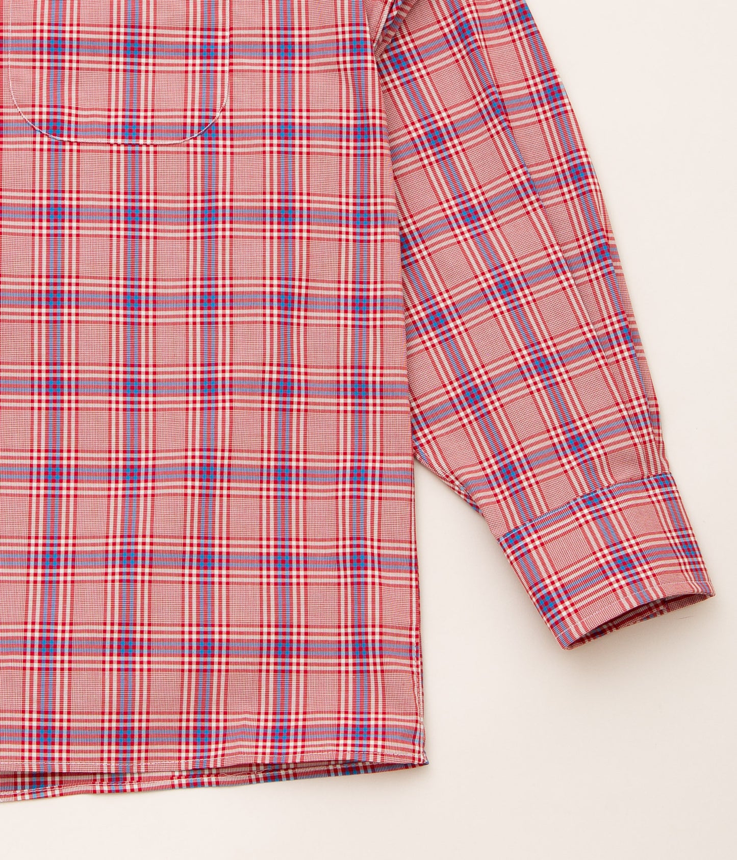 INDIVIDUALIZED SHIRTS "POPLIN PLAID SHIRT JAC" (RED)