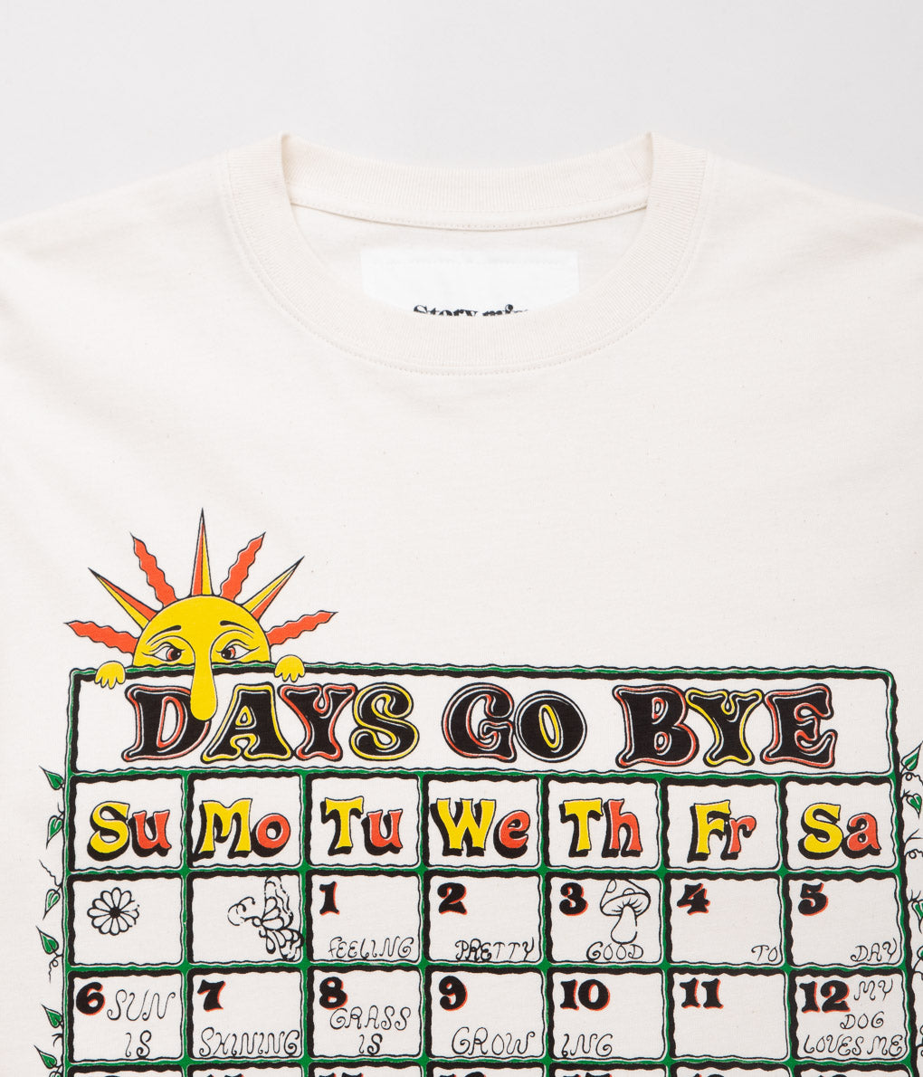 STORY MFG''GRATEFUL TEE LS''(ECRU DAYS GO BYE)