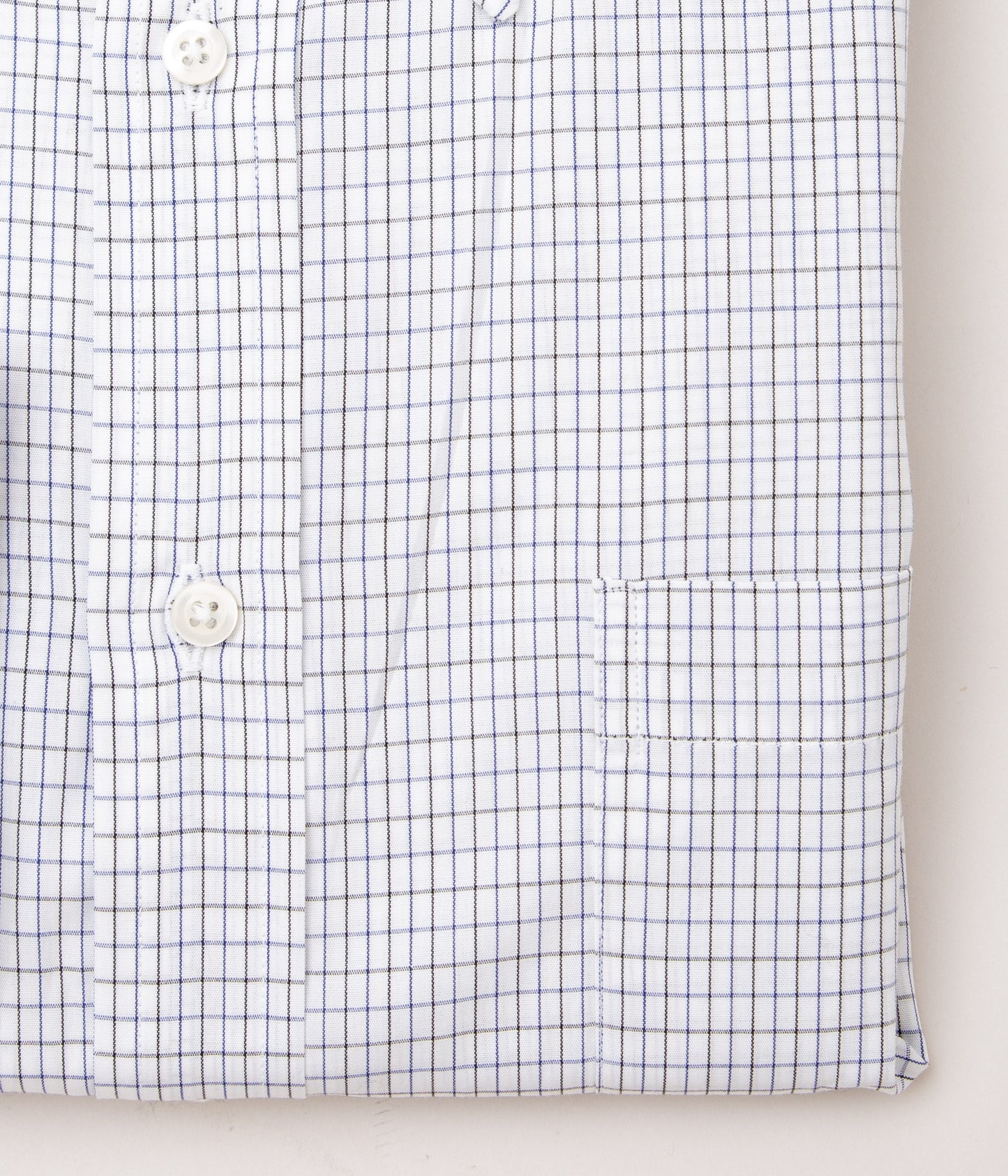 INDIVIDUALIZED SHIRTS "CLASSIC TATTERSALL (CLASSIC FIT BUTTON DOWN SHIRT) "(BLUE/BLACK)