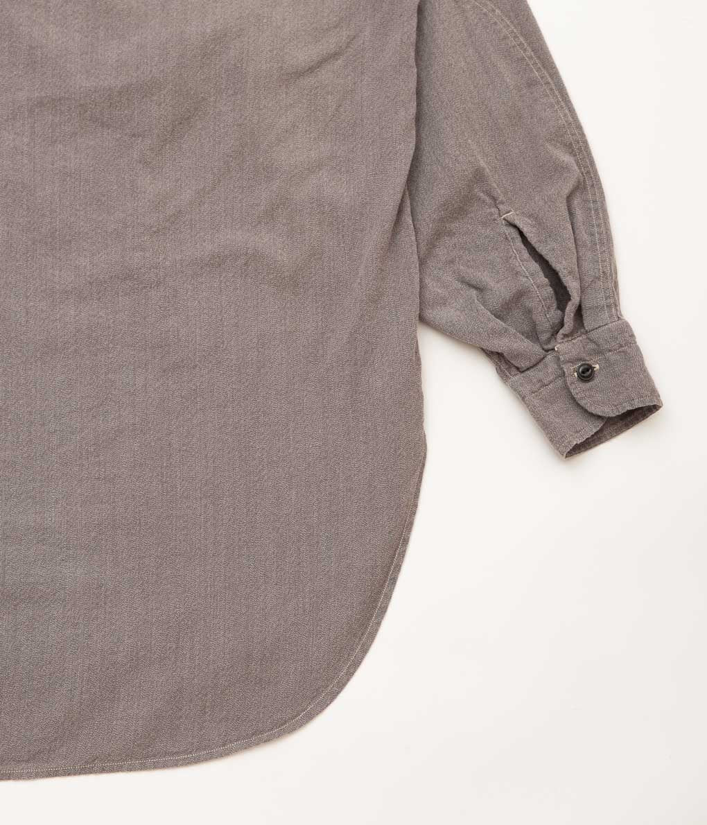 COMOLI''ヨリ杢 ワークシャツ''(GRAY)