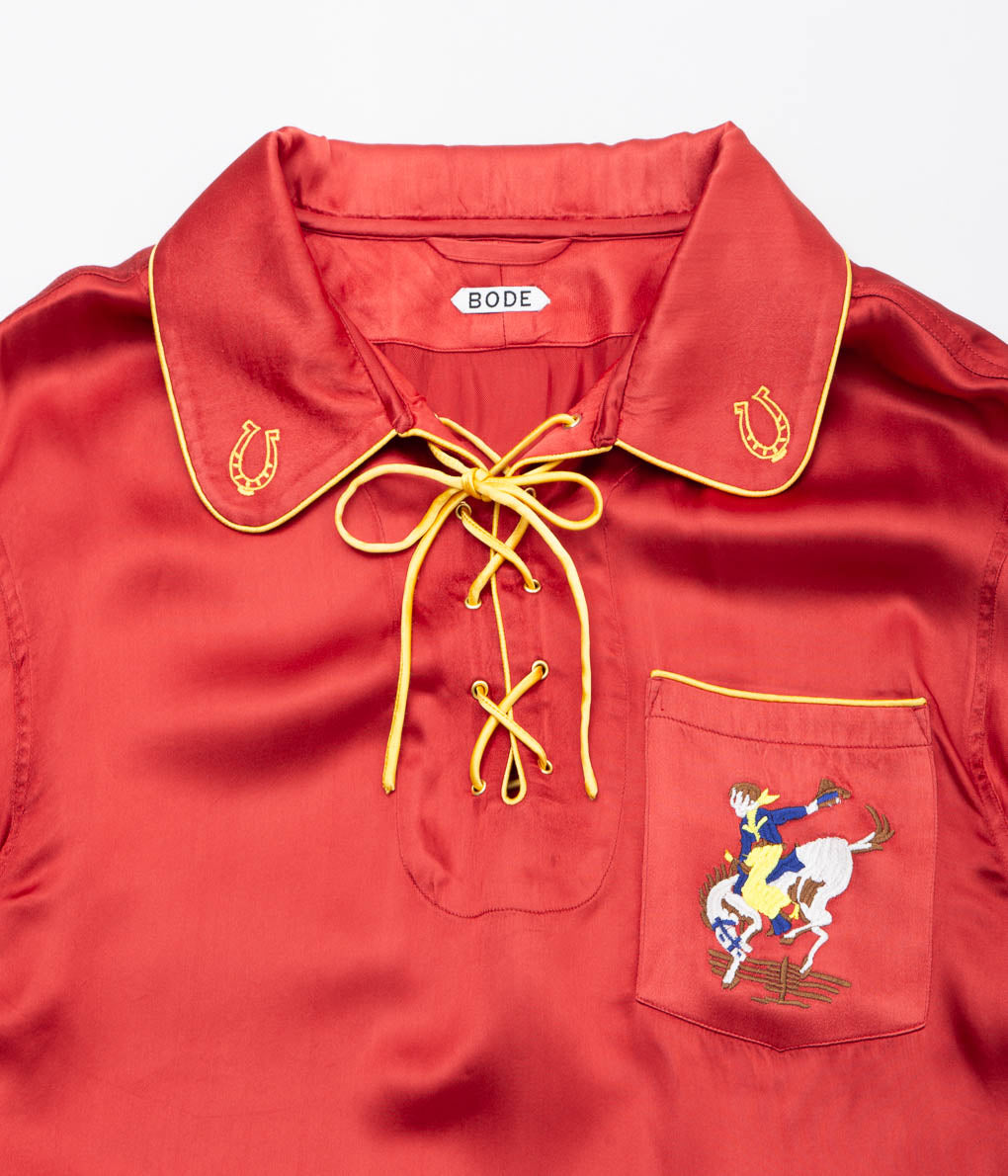BODE ''BRONCO PULLOVER'' (RED YELLOW)