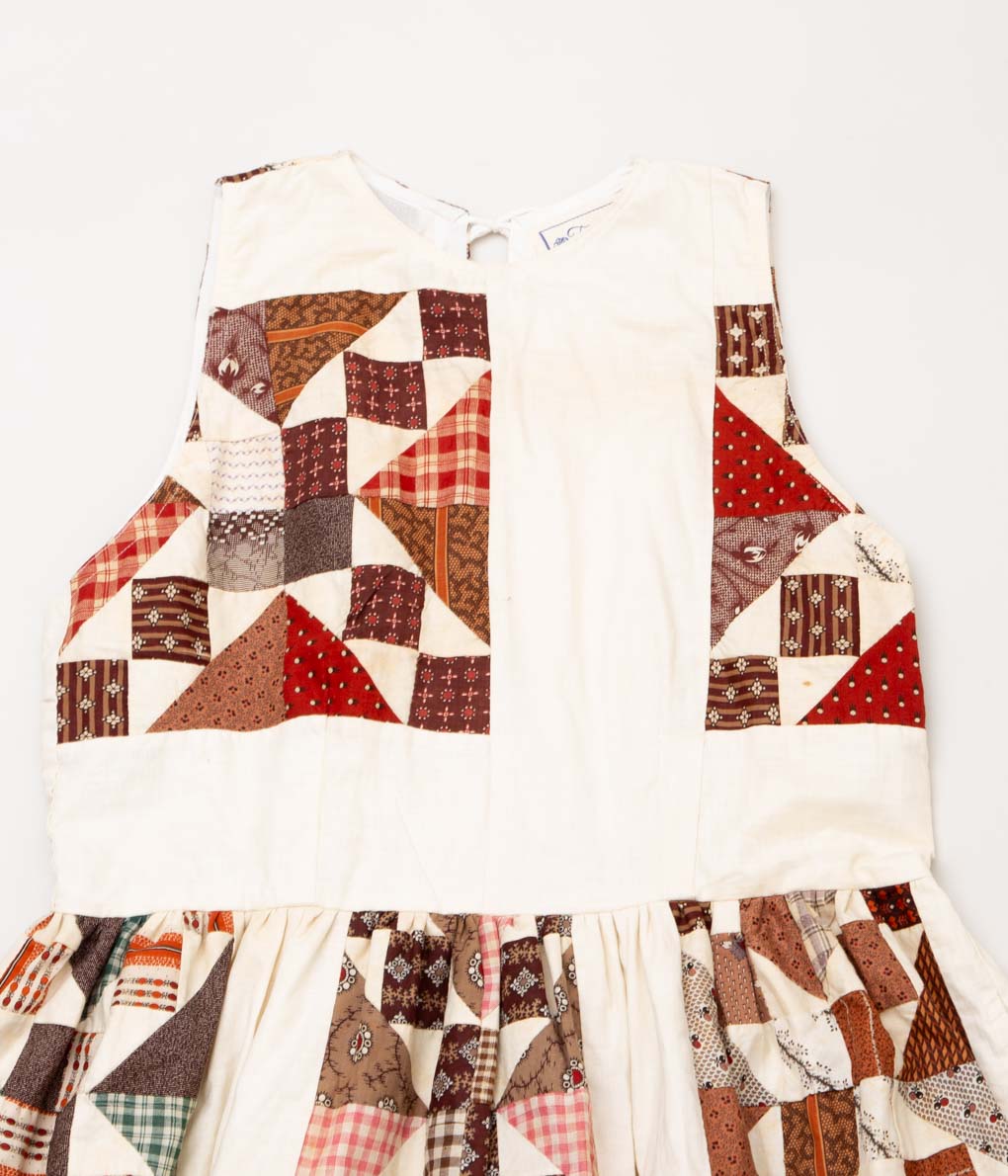 FAREWELL FRANCES FOR MAIDENS SHOP WOMEN"JULIE DRESS"(BROWN QUILT)