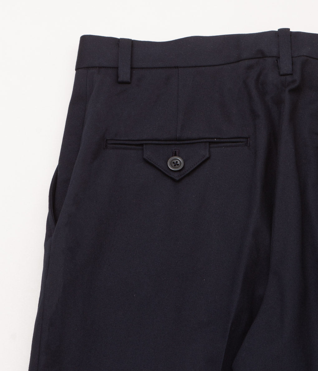 HERILL "EGYPTIAN COTTON TROUSERS"(NAVY)