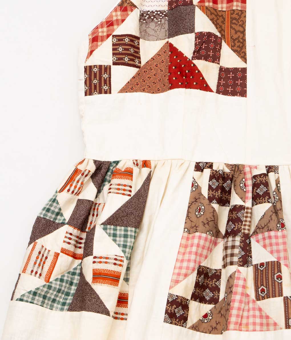 FAREWELL FRANCES FOR MAIDENS SHOP WOMEN"JULIE DRESS"(BROWN QUILT)