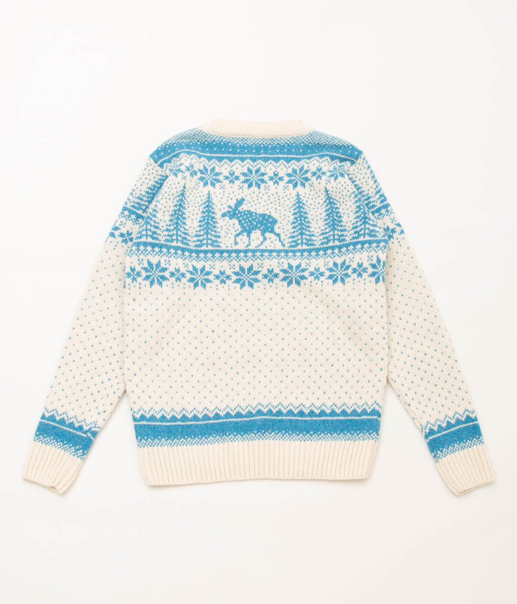 INVERALLAN "CREW NECK DEER" (CREAM × PENNAN BAY)