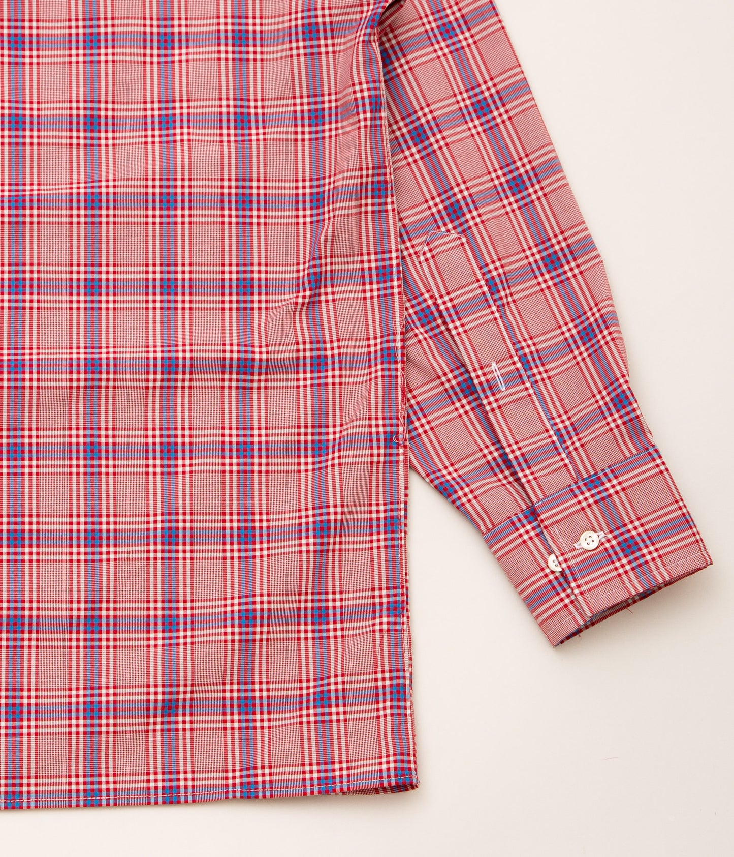 INDIVIDUALIZED SHIRTS "POPLIN PLAID SHIRT JAC" (RED)