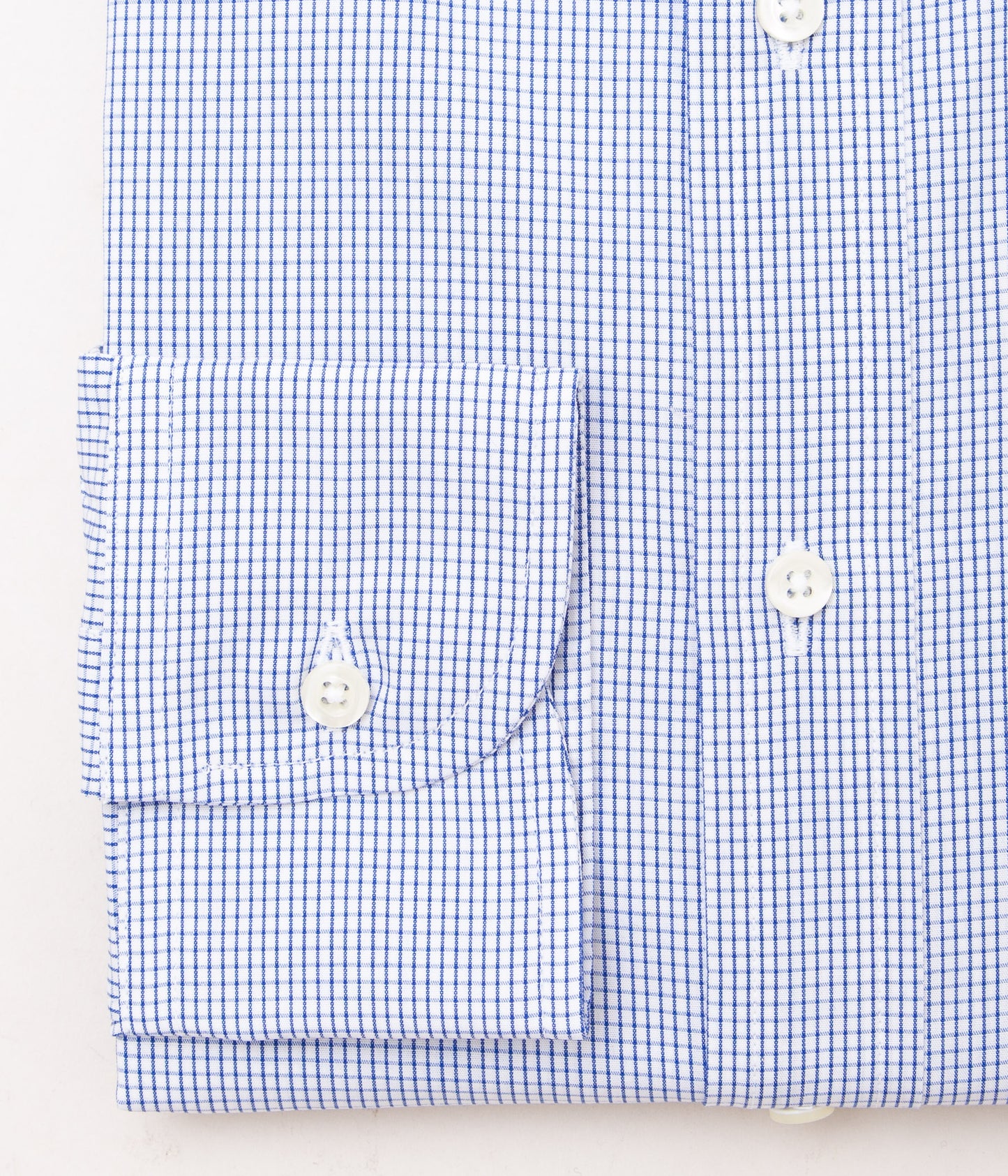 INDIVIDUALIZED SHIRTS "CLASSIC TINY CHECK (CLASSIC FIT BUTTON DOWN SHIRT) "(BLUE)