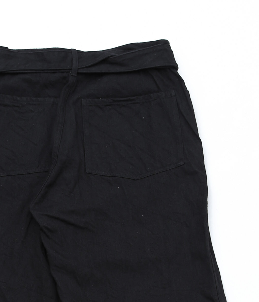 COMOLI ''데님 벨티드 팬츠 ''(BLACK)