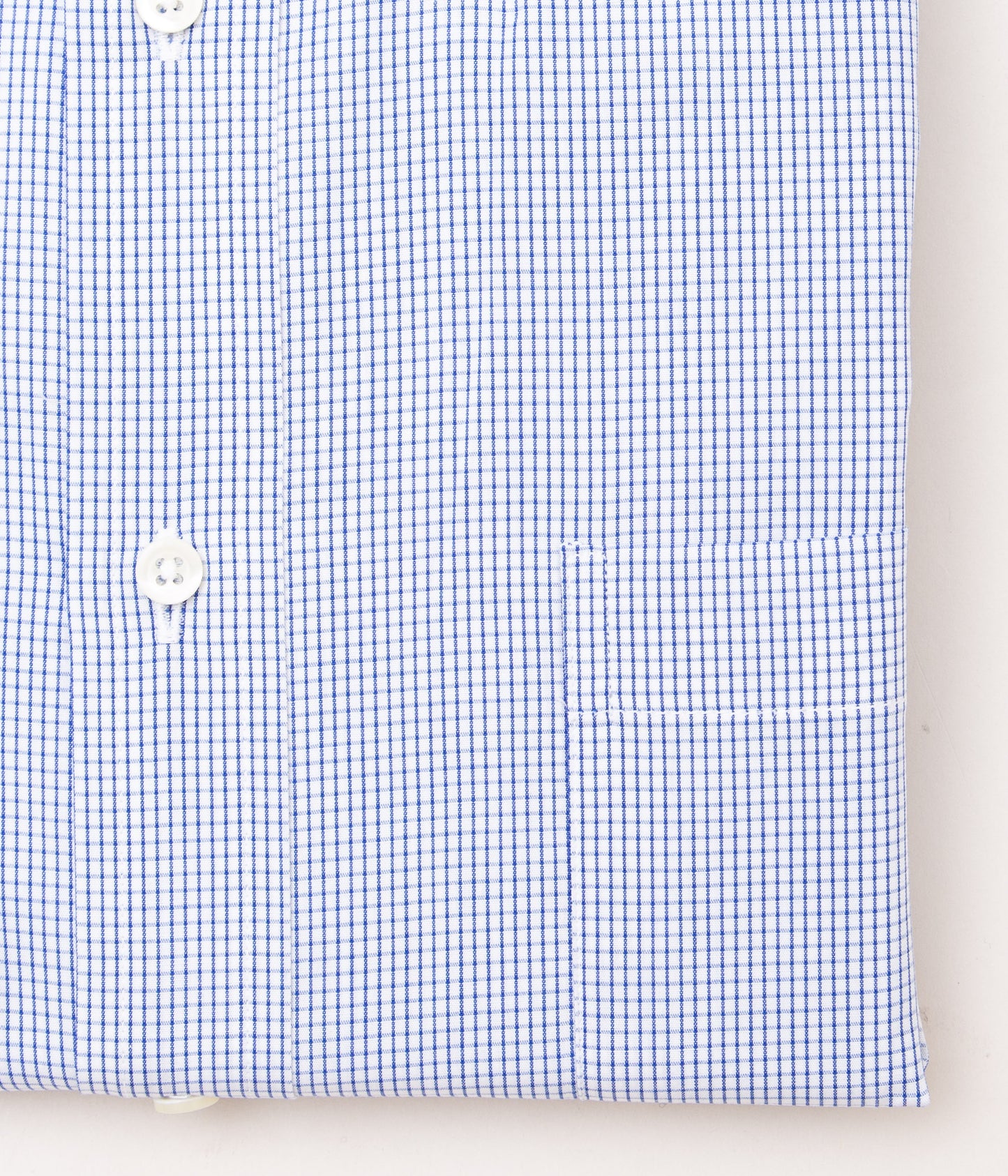 INDIVIDUALIZED SHIRTS "CLASSIC TINY CHECK (CLASSIC FIT BUTTON DOWN SHIRT) "(BLUE)