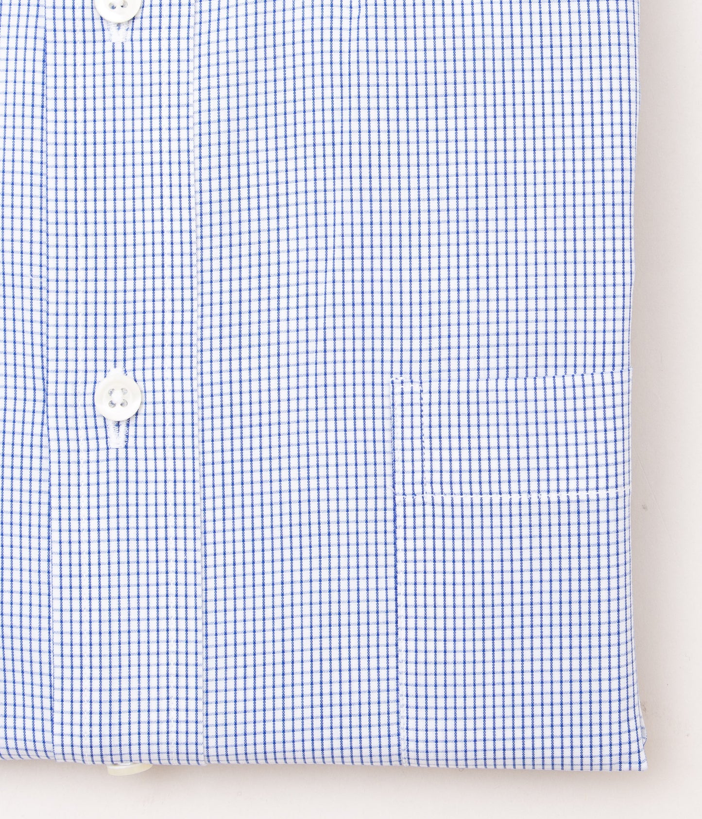 INDIVIDUALIZED SHIRTS "CLASSIC TINY CHECK (CLASSIC FIT BUTTON DOWN SHIRT)	"(BLUE)