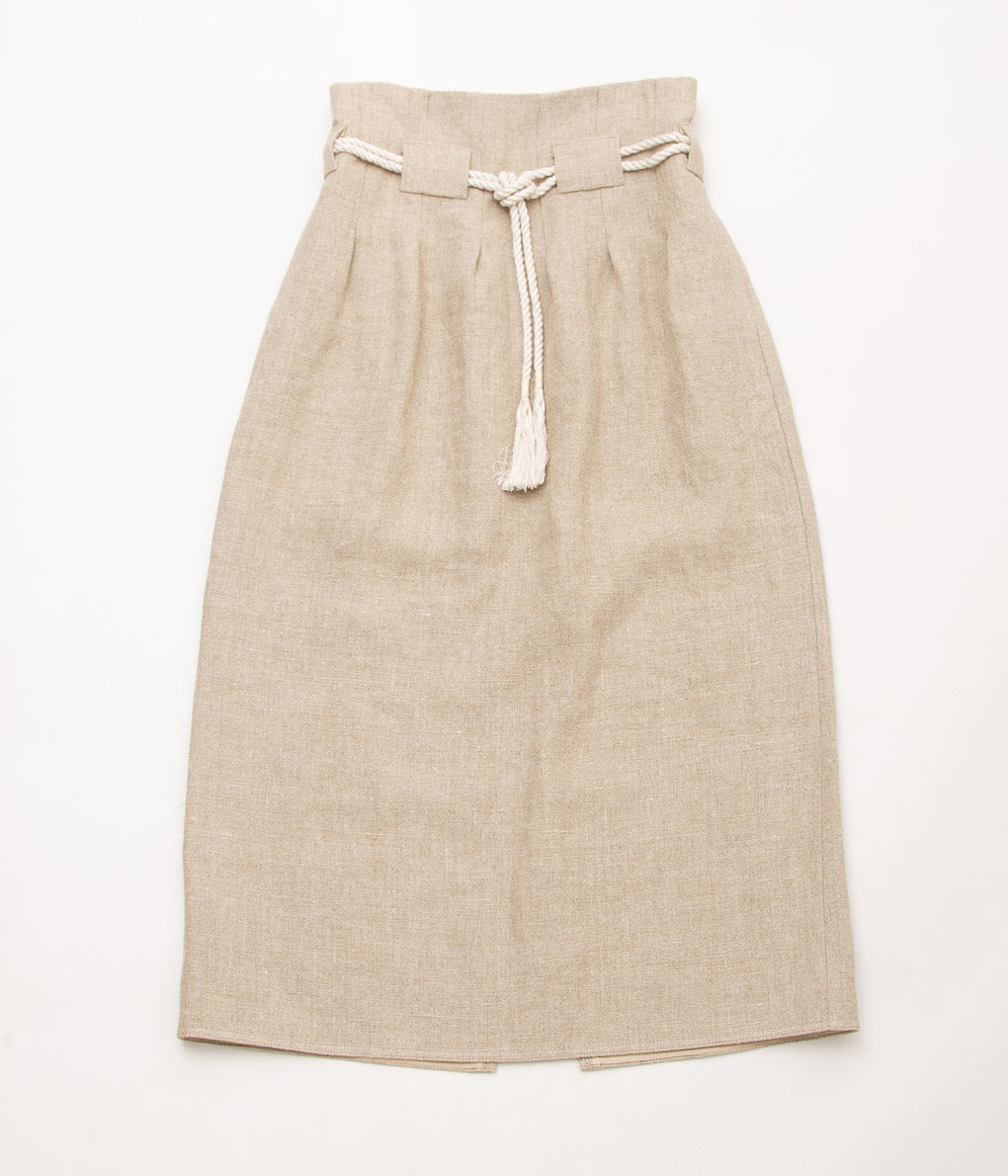 DELIY "LINEN CANVAS LONG SKIRT"(NATURAL)
