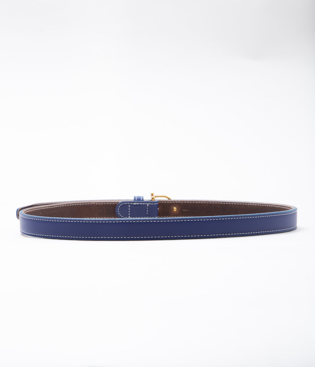TORY LEATHER ''3005 3/4 BRIDLE LEATHER SPUR BELT'' (ROYAL)