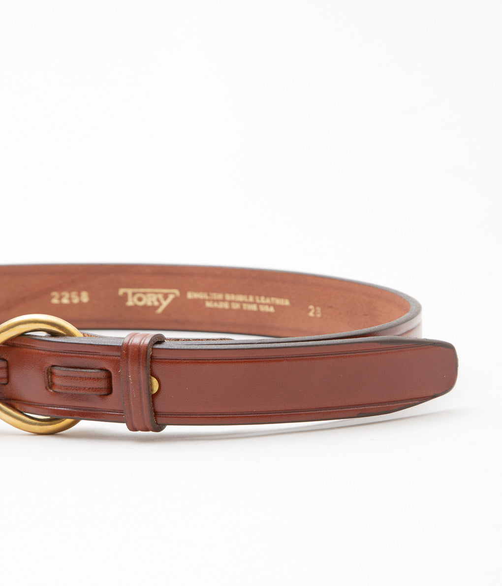 TORY LEATHER ''2258 HOOF PICK BELT'' (OAKBARK/BRASS)