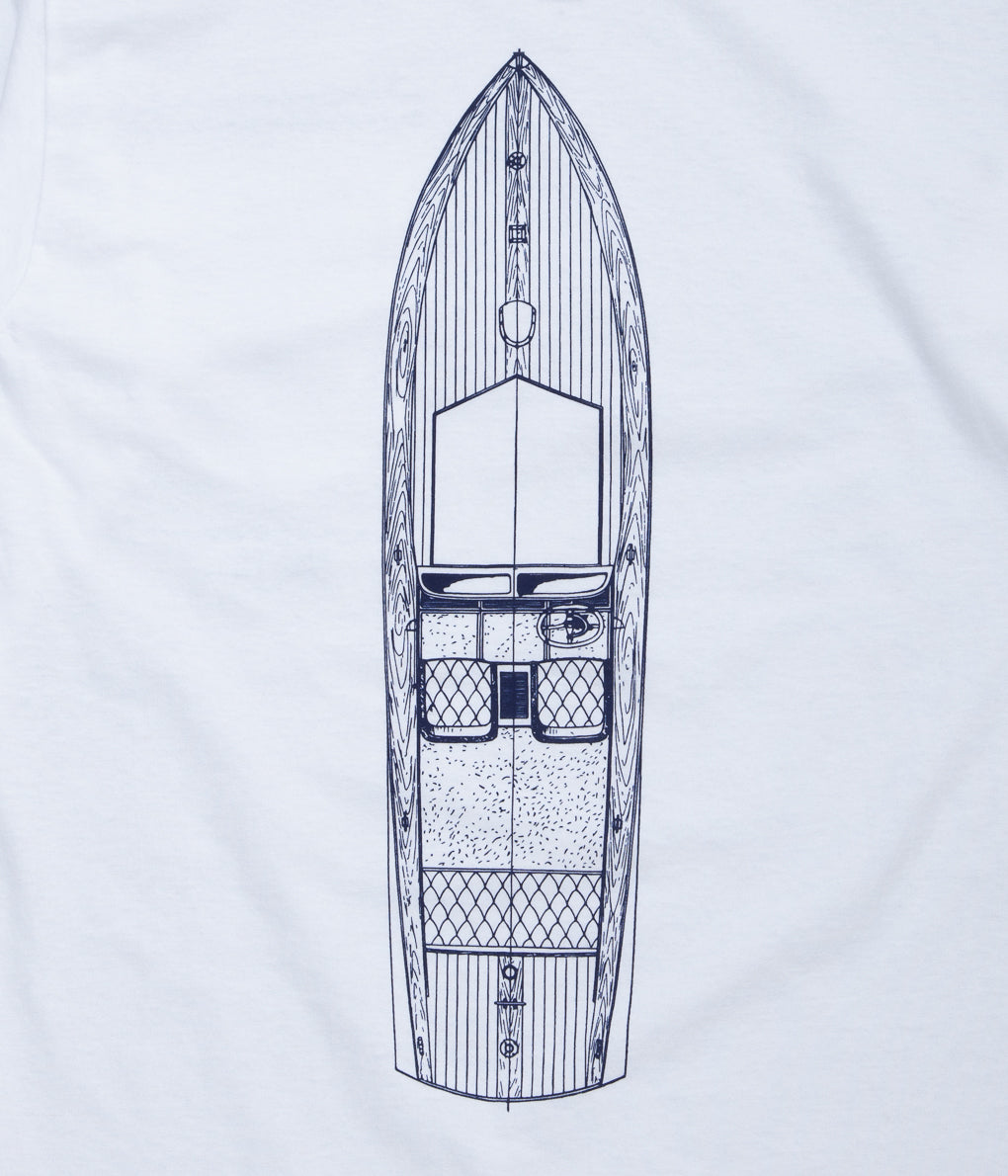 OLD SOLDIER "BLUEPRINT L/S TEE"(WHITE)