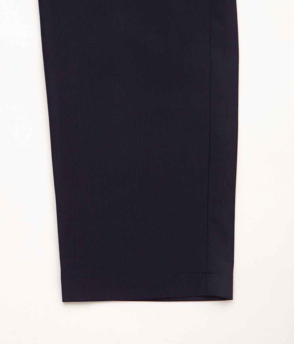 DE BONNE FACTURE''TWO PLEAT TROUSERS''(NAVY)