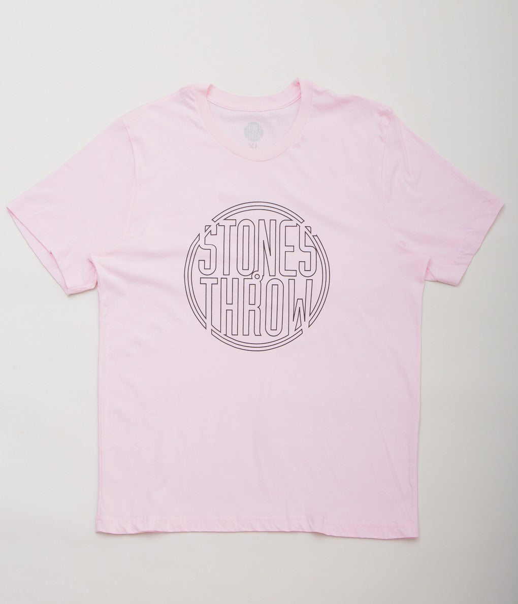 STONES THROW RECORDS ''OUTLINE LOGO TEE'' (PINK) – THE STORE BY