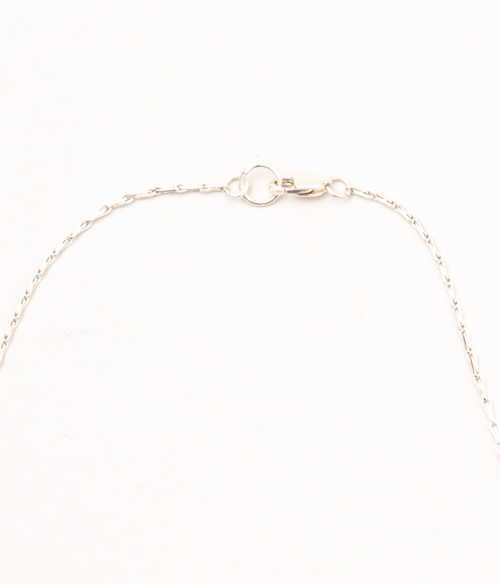 ORNAMENT&CRIME "O&C TRINGLE PEARL NECKLACE"(SILVER)-B