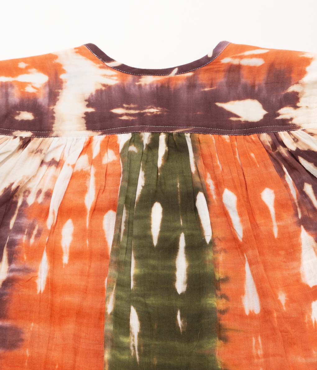 V DE VINSTER ''TIE&DYE BLOUSE'' (TANGERINE)