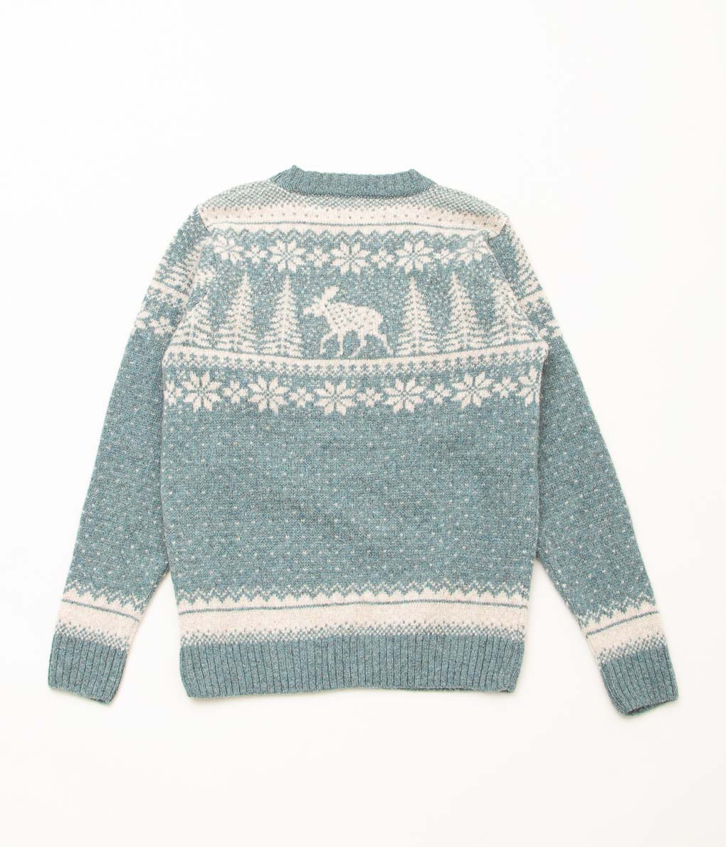 INVERALLAN "CREW NECK DEER" (GRAPHITE GREEN)