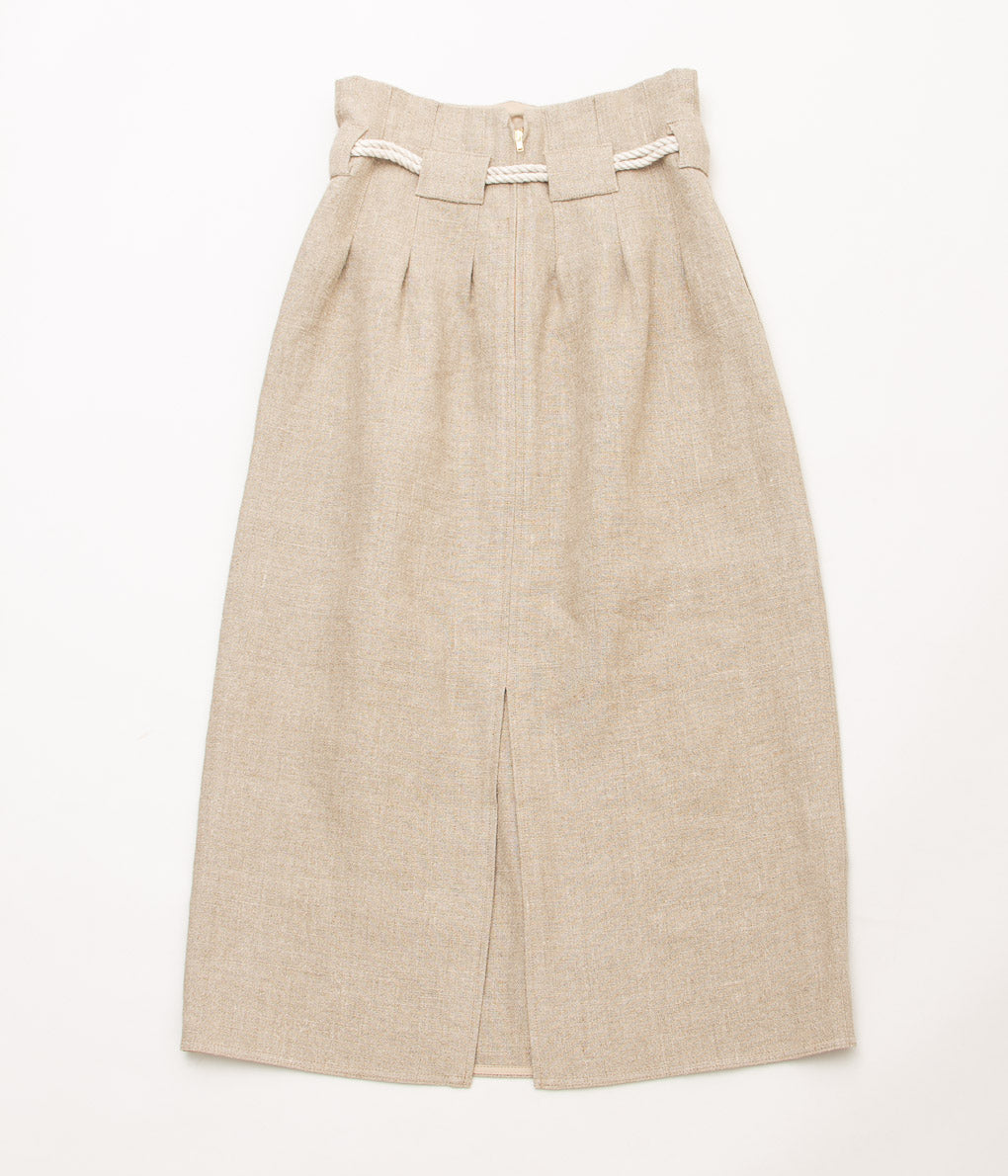 DELIY "LINEN CANVAS LONG SKIRT"(NATURAL)