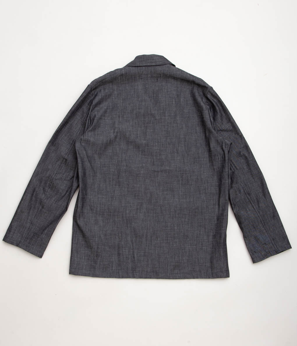 INDIVIDUALIZED SHIRTS "LOUNGER JACKET" (RIGID DNEIM BLACK)