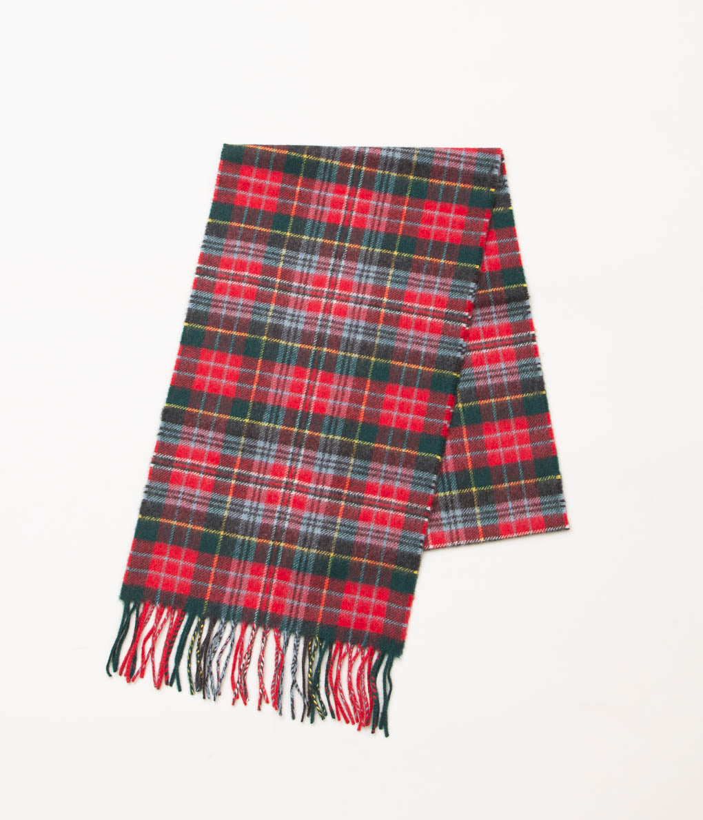 JOHNSTONS OF ELGIN "ASYMMETRIC CHECK SCARF"(KU0129/CALEDONIA)
