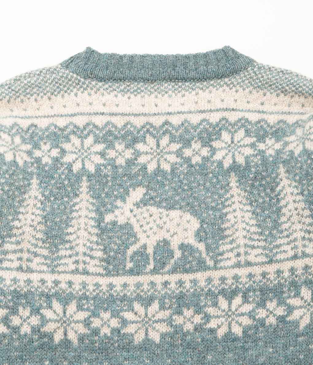 INVERALLAN "CREW NECK DEER" (GRAPHITE GREEN)