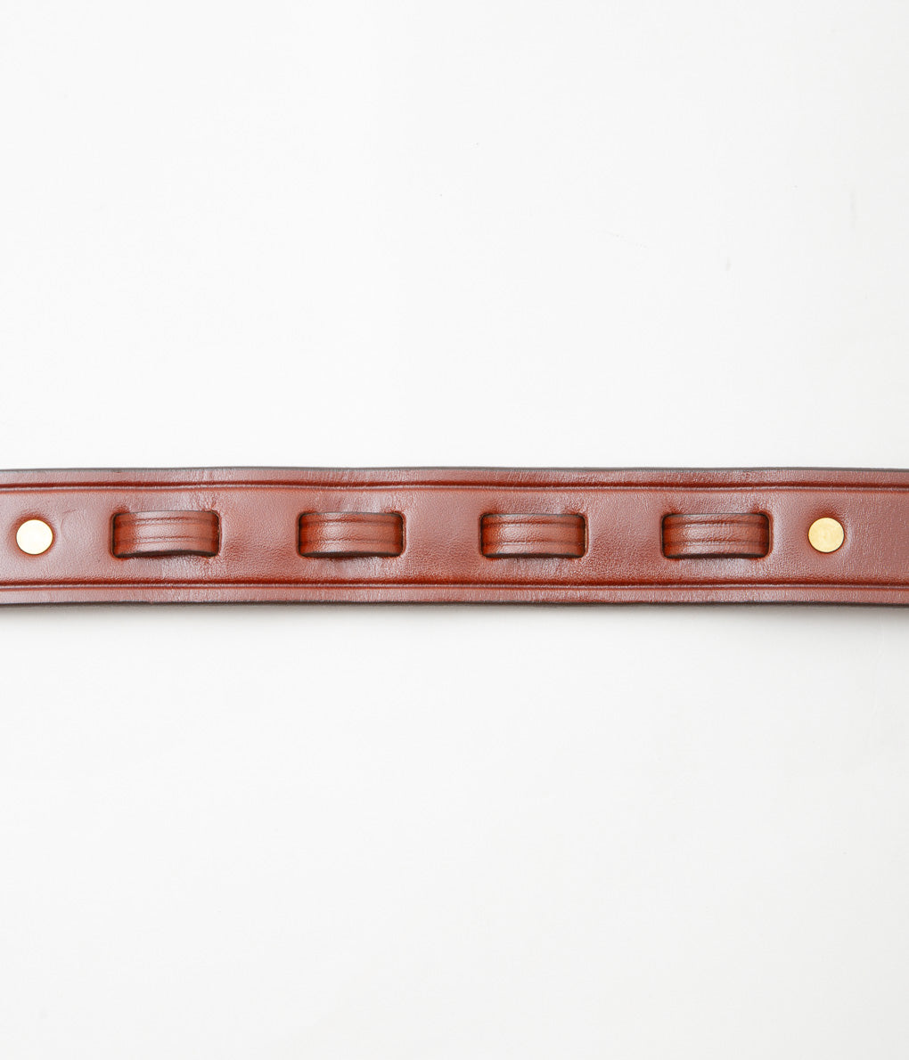 TORY LEATHER ''2258 HOOF PICK BELT'' (OAKBARK/BRASS)