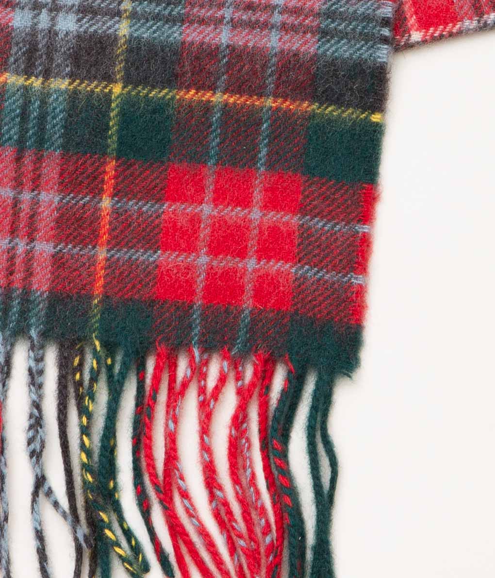 JOHNSTONS OF ELGIN "ASYMMETRIC CHECK SCARF"(KU0129/CALEDONIA)