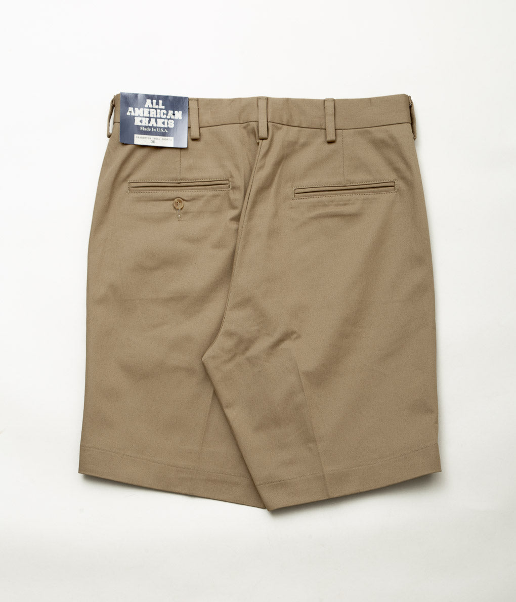 ALL AMERICAN KHAKIS ''CRAMERTON TWILL SHORTS'' (BRITISH KHAKI)