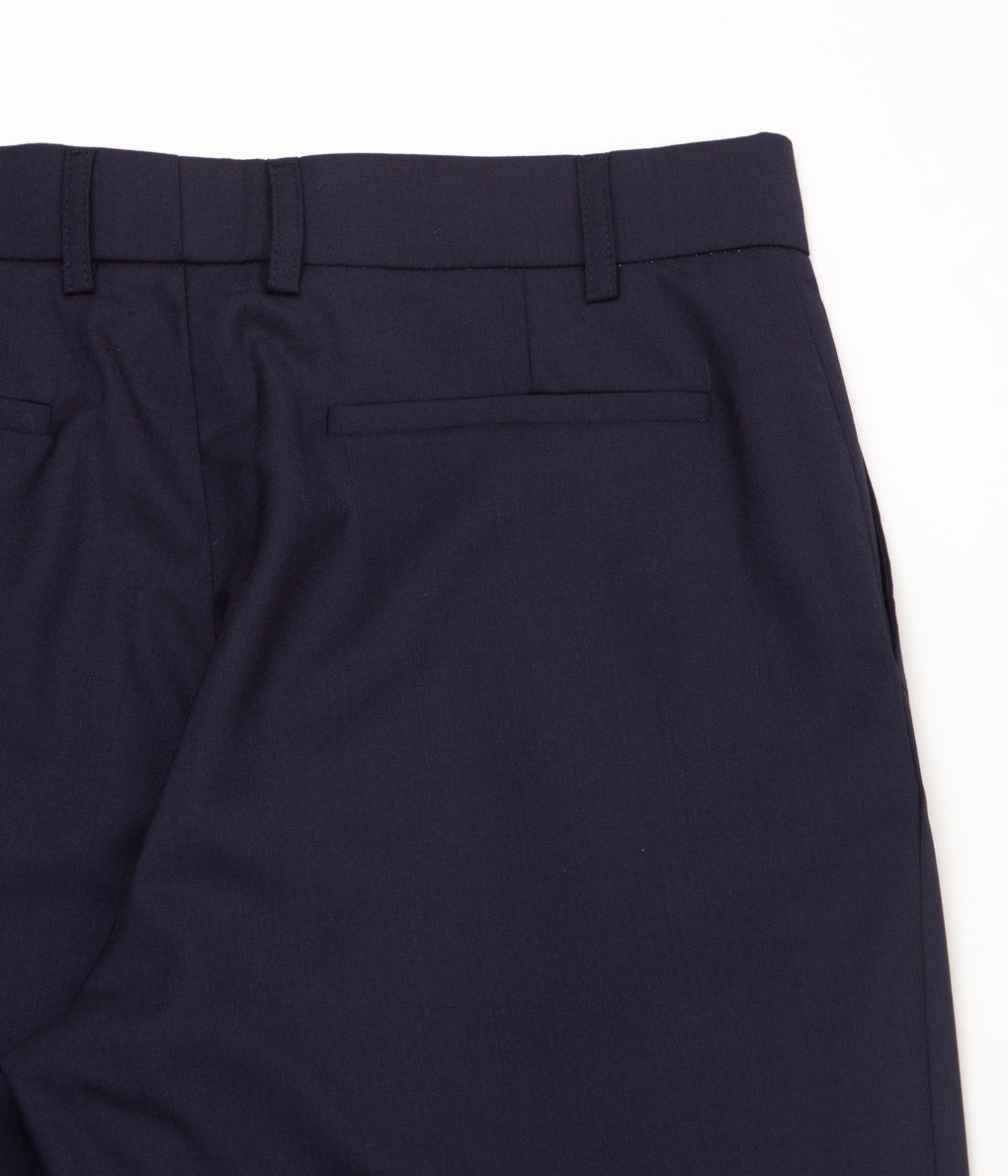 DE BONNE FACTURE''TWO PLEAT TROUSERS''(NAVY)