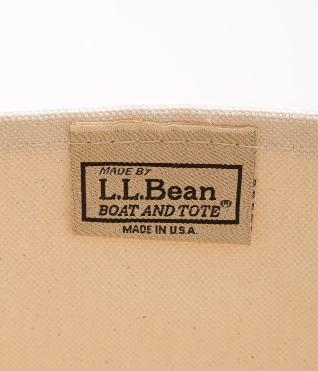 L.L. BEAN "BOAT&TOTE BAG MEDIUM"(BLACK TRIM)