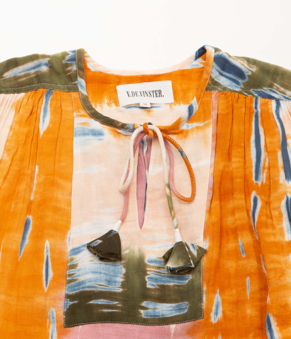 V DE VINSTER ''TIE&DYE BLOUSE'' (PINK)