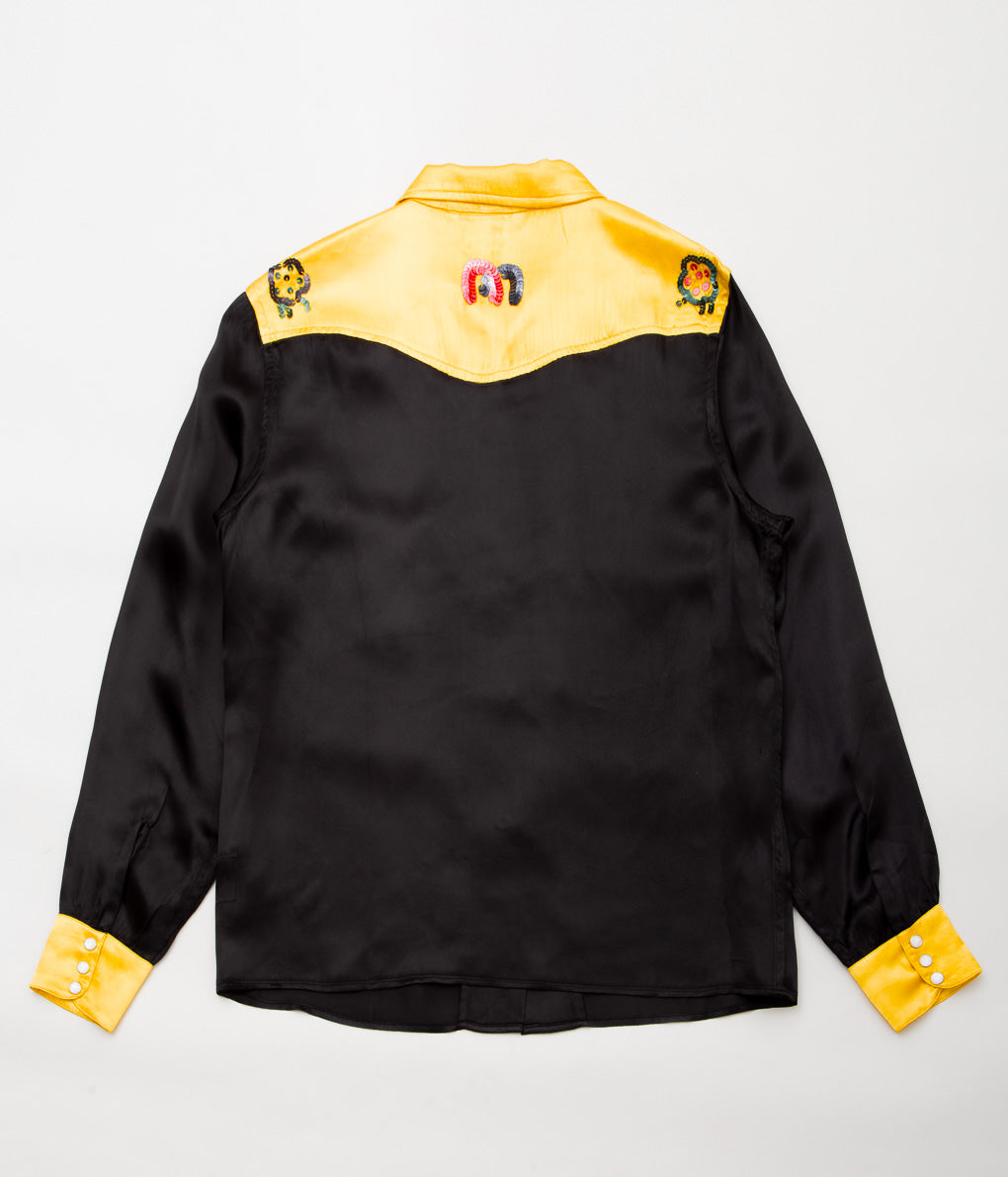 BODE ''SEQUIN RODEO SHIRT'' (GOLD BLACK)