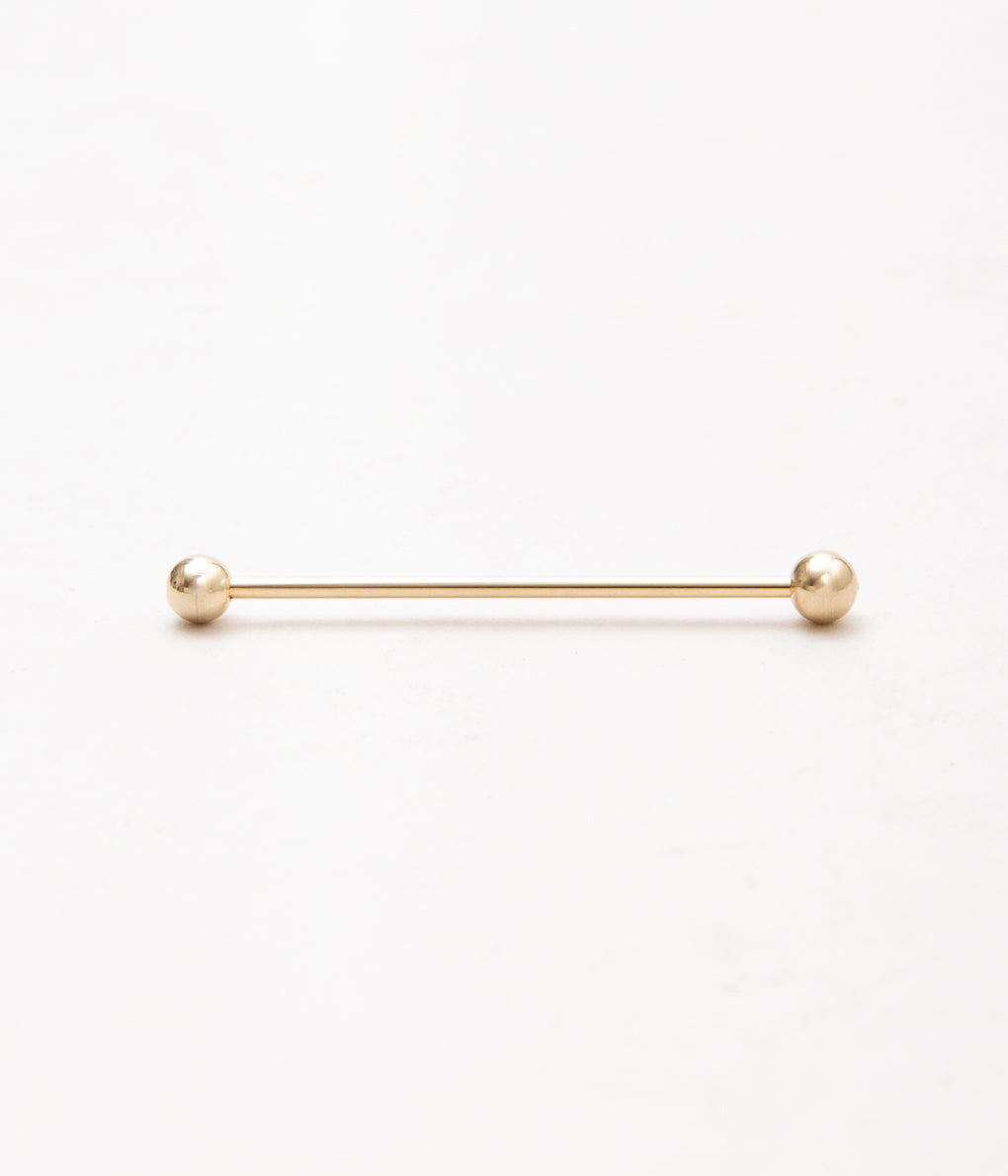 FINE AND DANDY ''COLLAR BARS (BALL END)'' (GOLD)