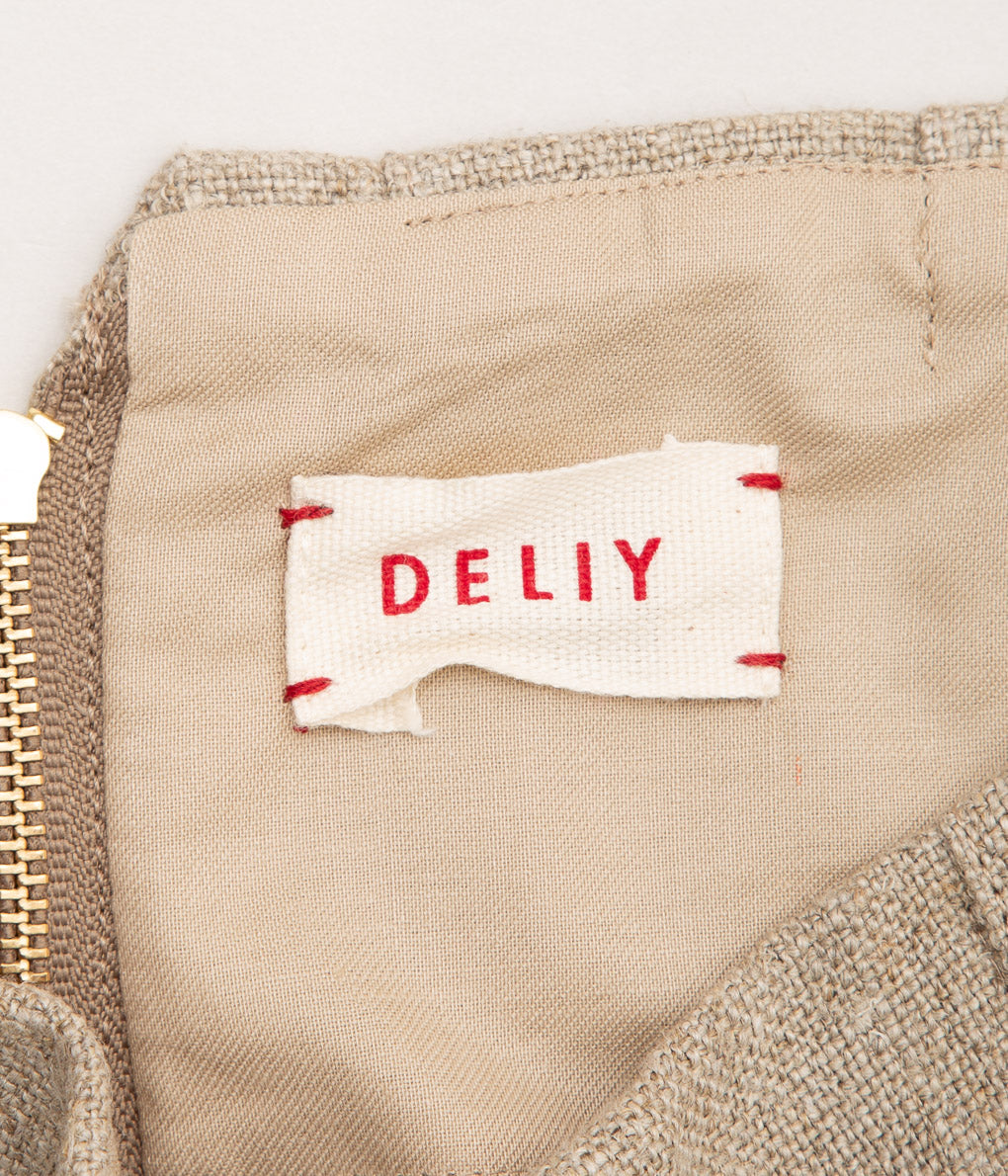 DELIY "LINEN CANVAS LONG SKIRT"(NATURAL)