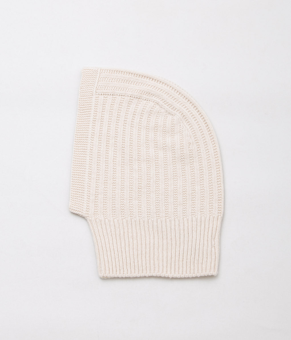 JOHNSTONS OF ELGIN"CASHMERE TEXTURED RIB SNOOD HOOD"(SA0079/CHAMPAGNE)