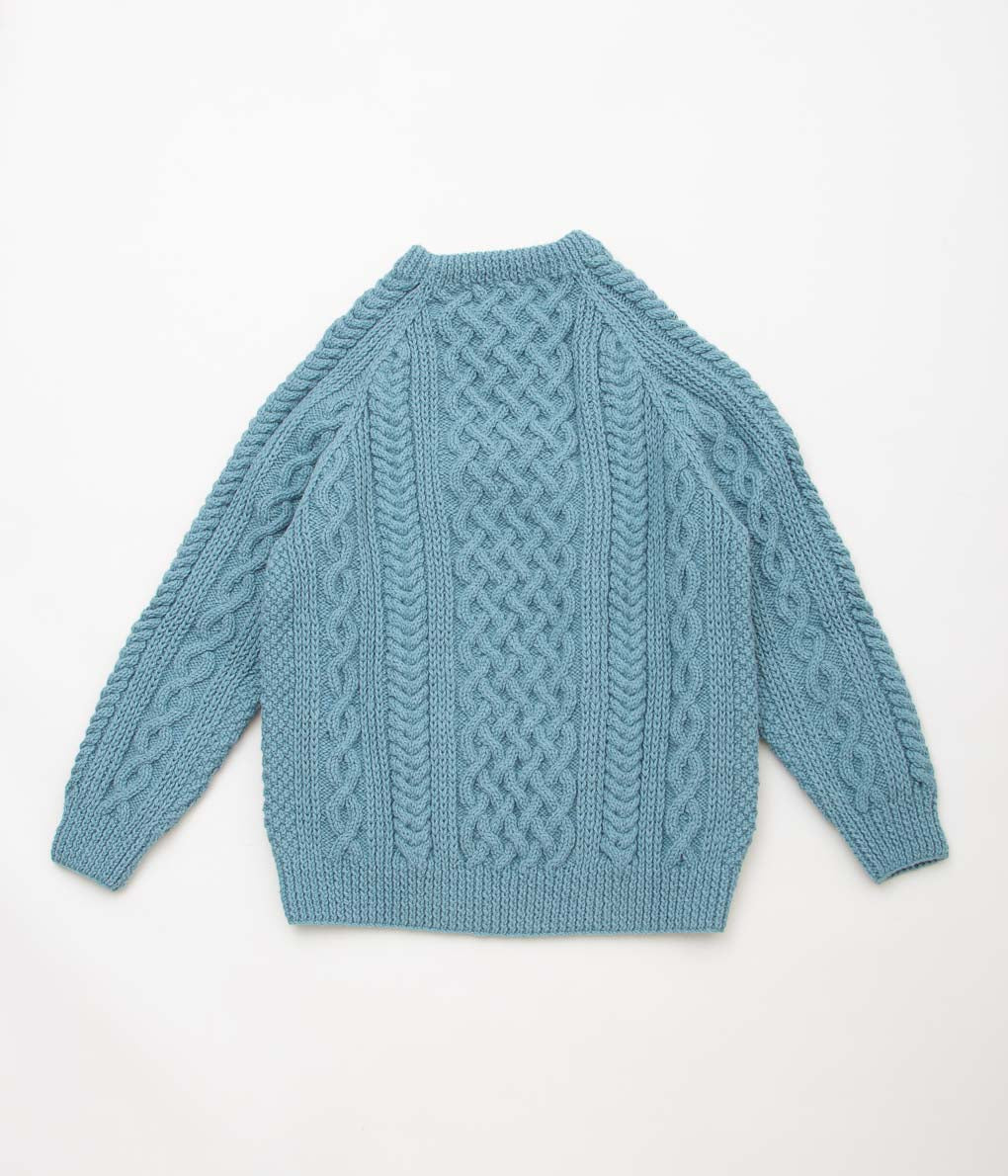 INVERALLAN "1A CREW NECK (ARAN)" (LOVAT)