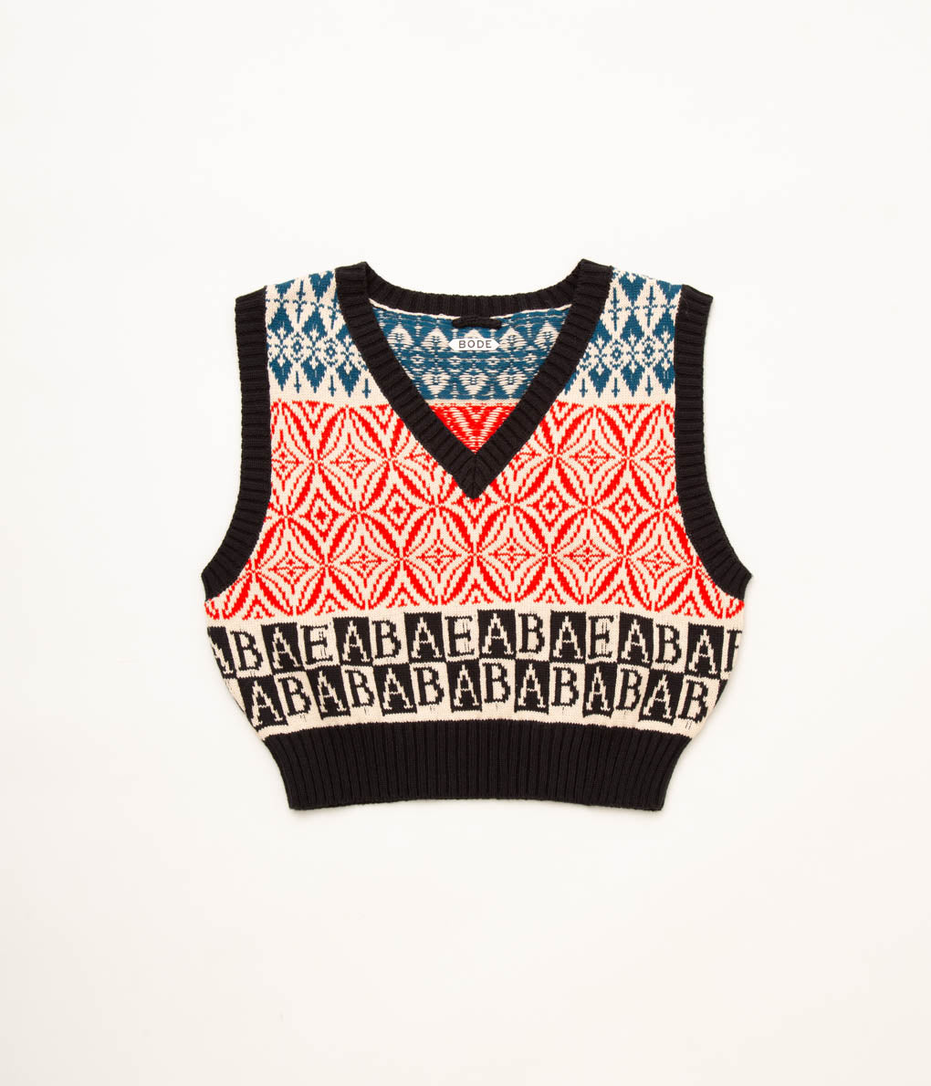 BODE "ALPHABET VEST"(RED MULTI)