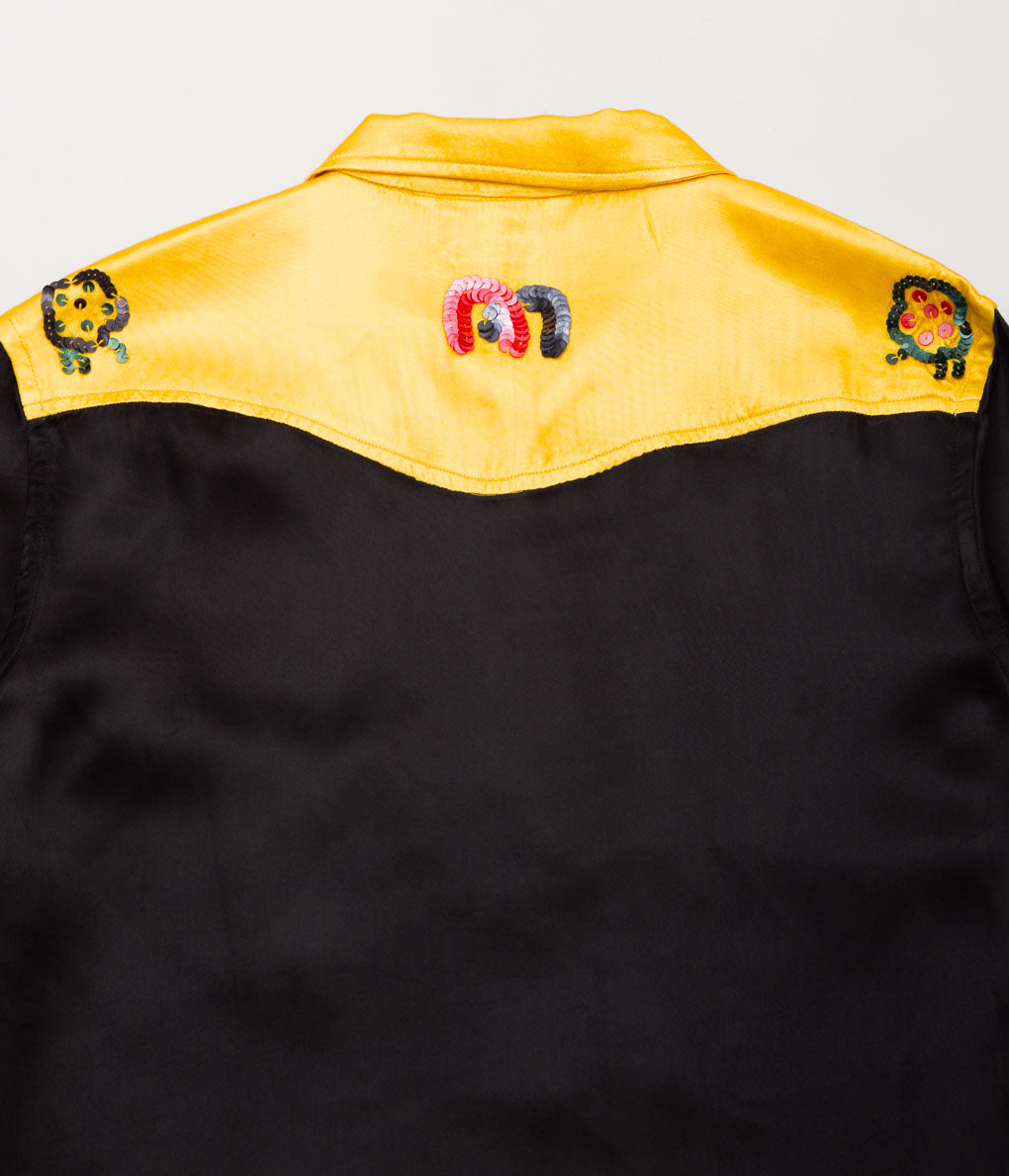 BODE ''SEQUIN RODEO SHIRT'' (GOLD BLACK)
