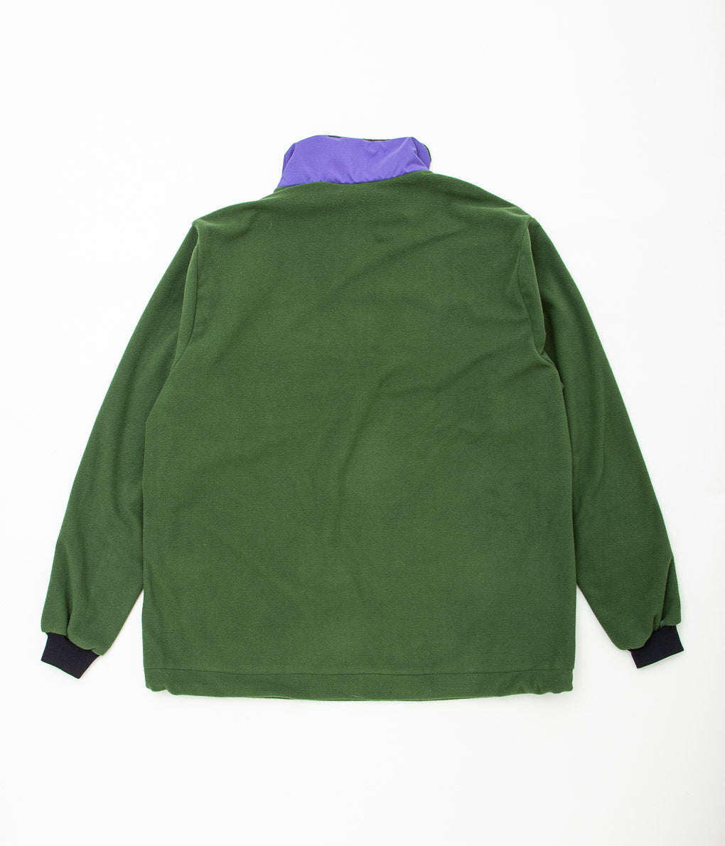 ATMOSPHERE MOUNTAINWORKS "FLEECE 1/4 ZIP PULLOVER"(GREEN×PURPLE)