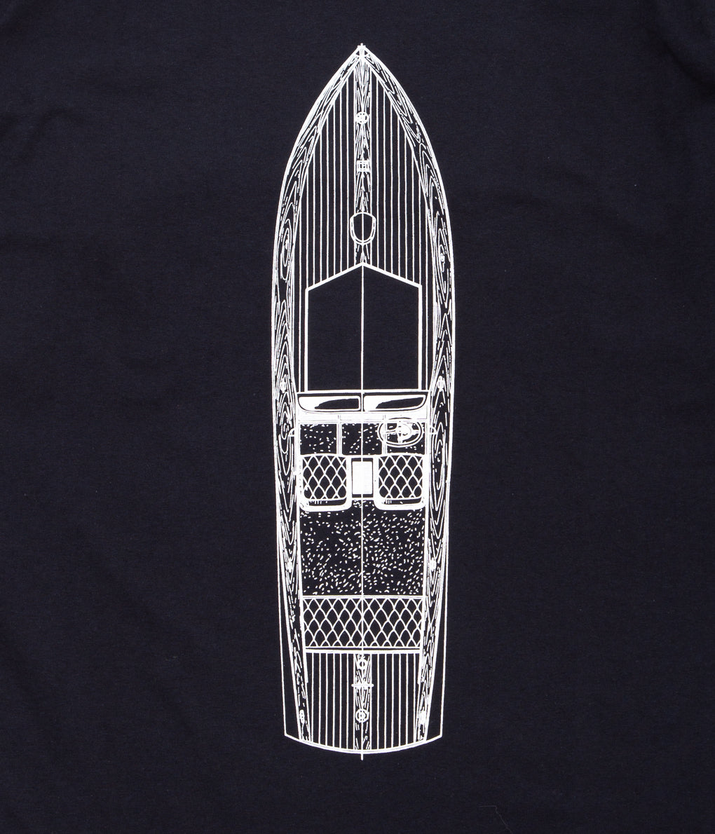 OLD SOLDIER "BLUEPRINT L/S TEE"(NAVY)