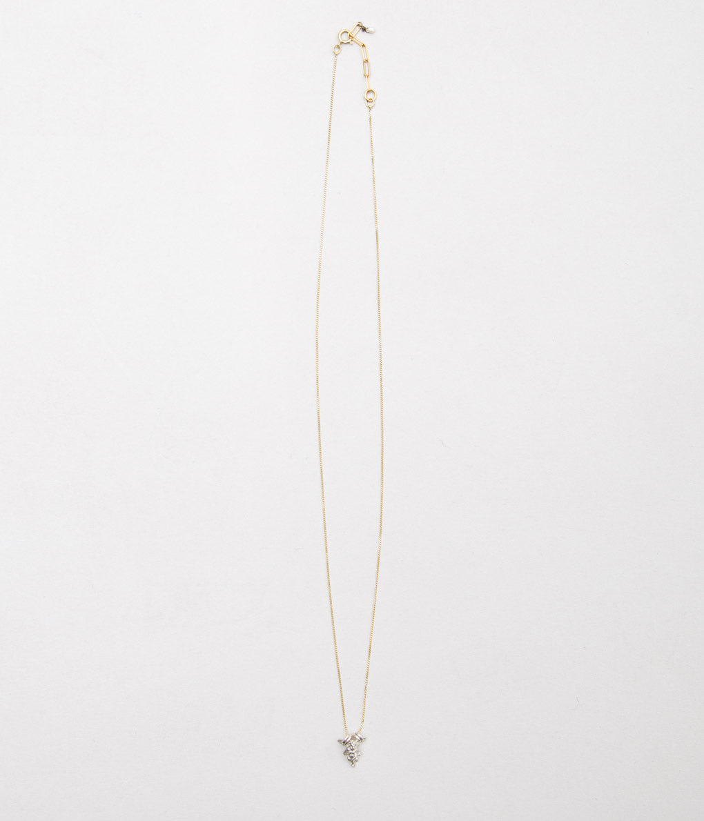 ORNAMENT&CRIME "ANGEL NECKLACE"(9K GOLD CHAIN/STERLING SILVER)