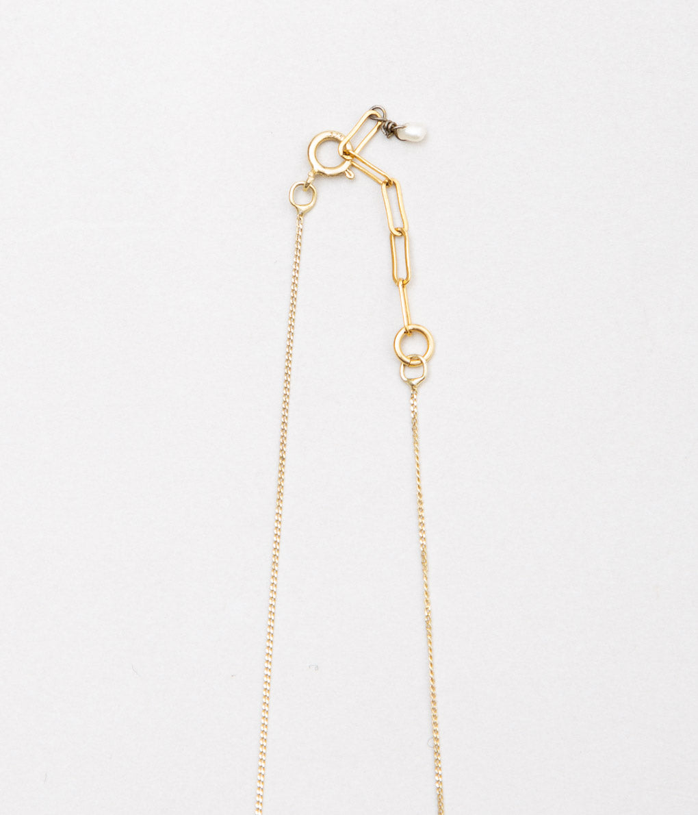 ORNAMENT&CRIME "ANGEL NECKLACE"(9K GOLD CHAIN/STERLING SILVER)