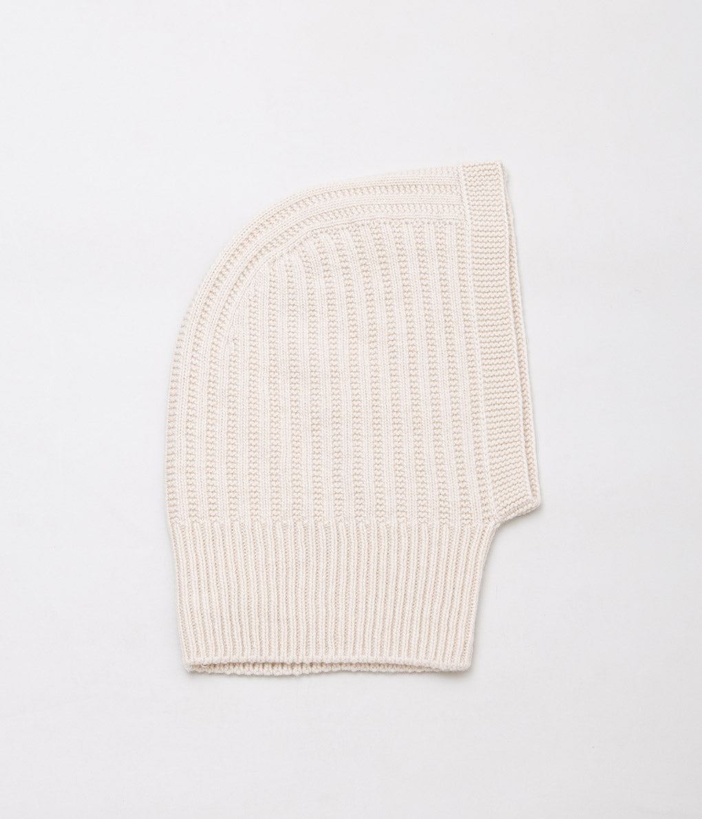 JOHNSTONS OF ELGIN"CASHMERE TEXTURED RIB SNOOD HOOD"(SA0079/CHAMPAGNE)
