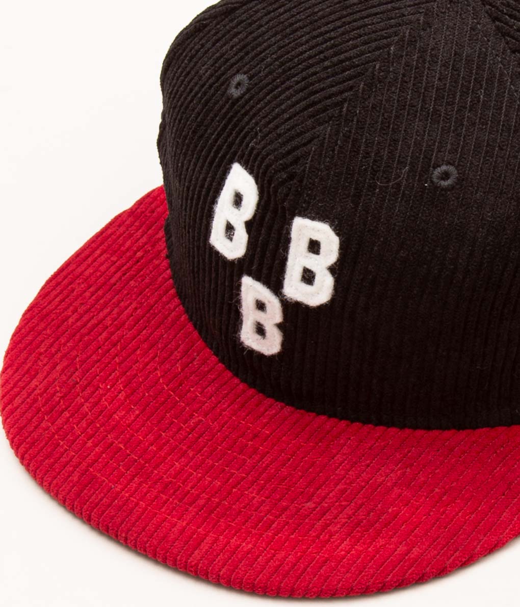 SANDLOT "BIRMINGHAM BLACK BARONS(8 WALE CORDUROY)"(BLACK/RED)