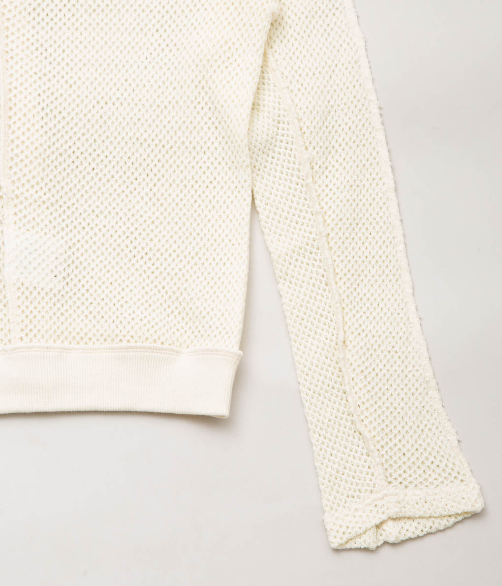 JONNLYNX ''MESH CARDIGAN'' (OFF WHITE)