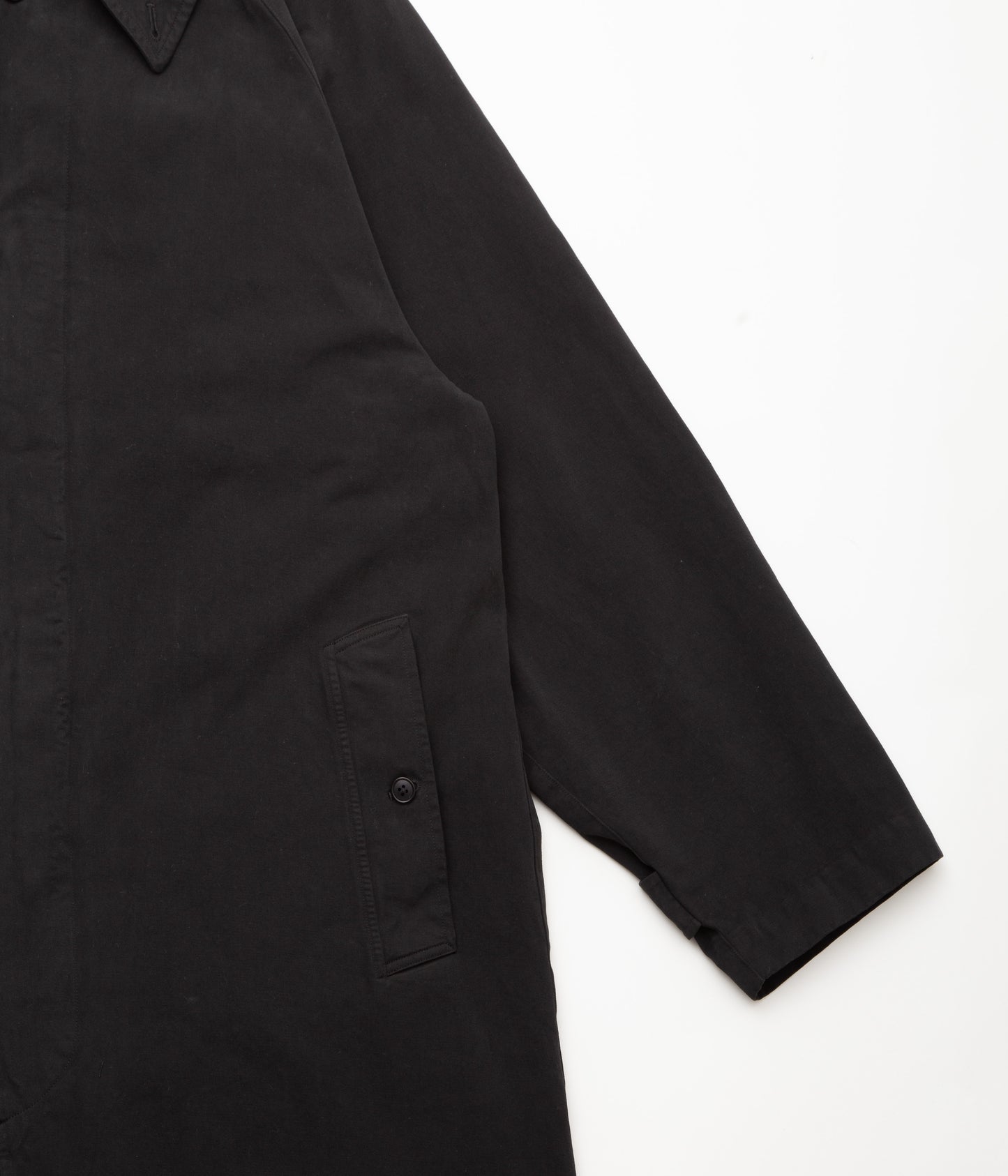 COMOLI ''製品染 バルカラーコート'' (BLACK)