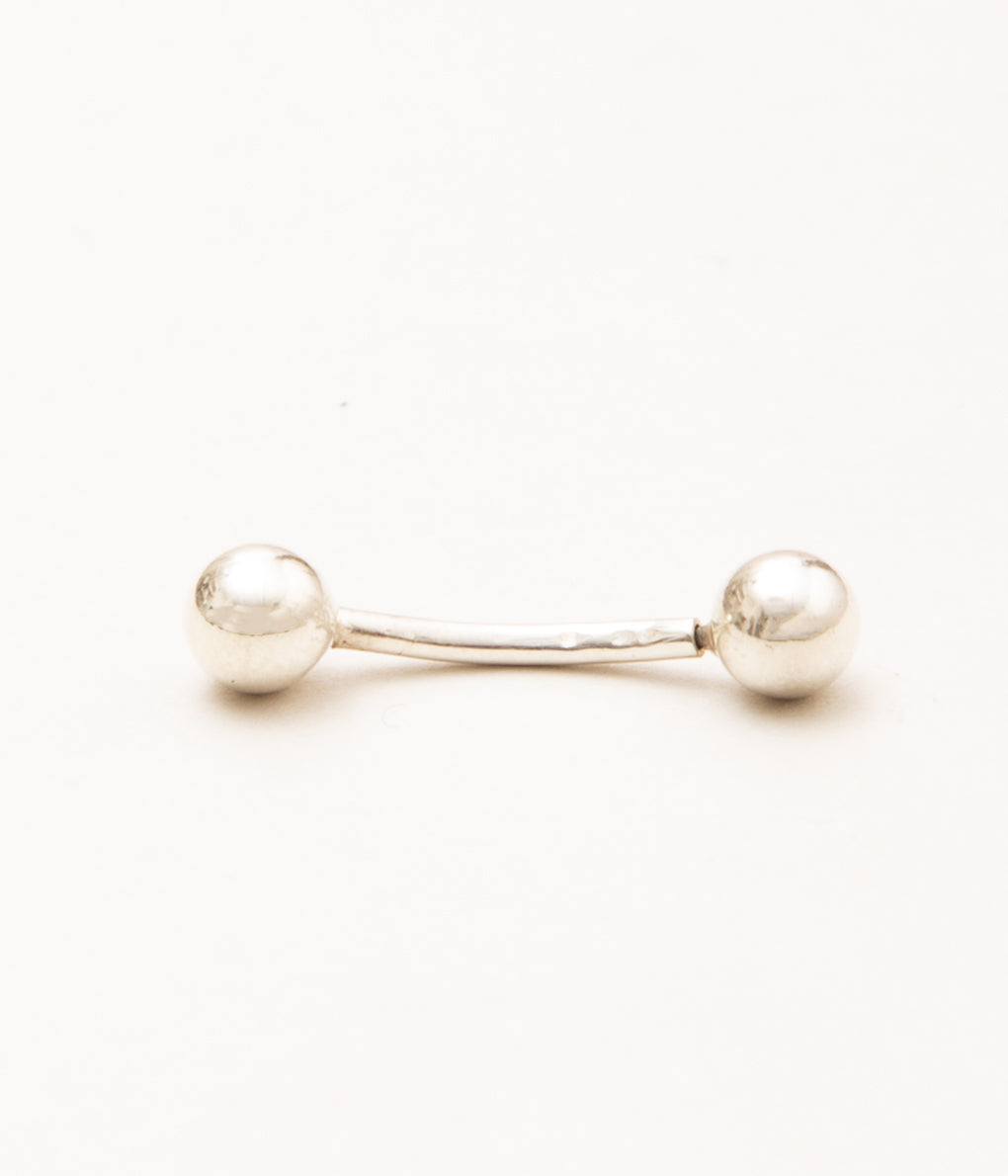 HERNAN HERDEZ "BARBELL EARRING"(Sterling Silver)