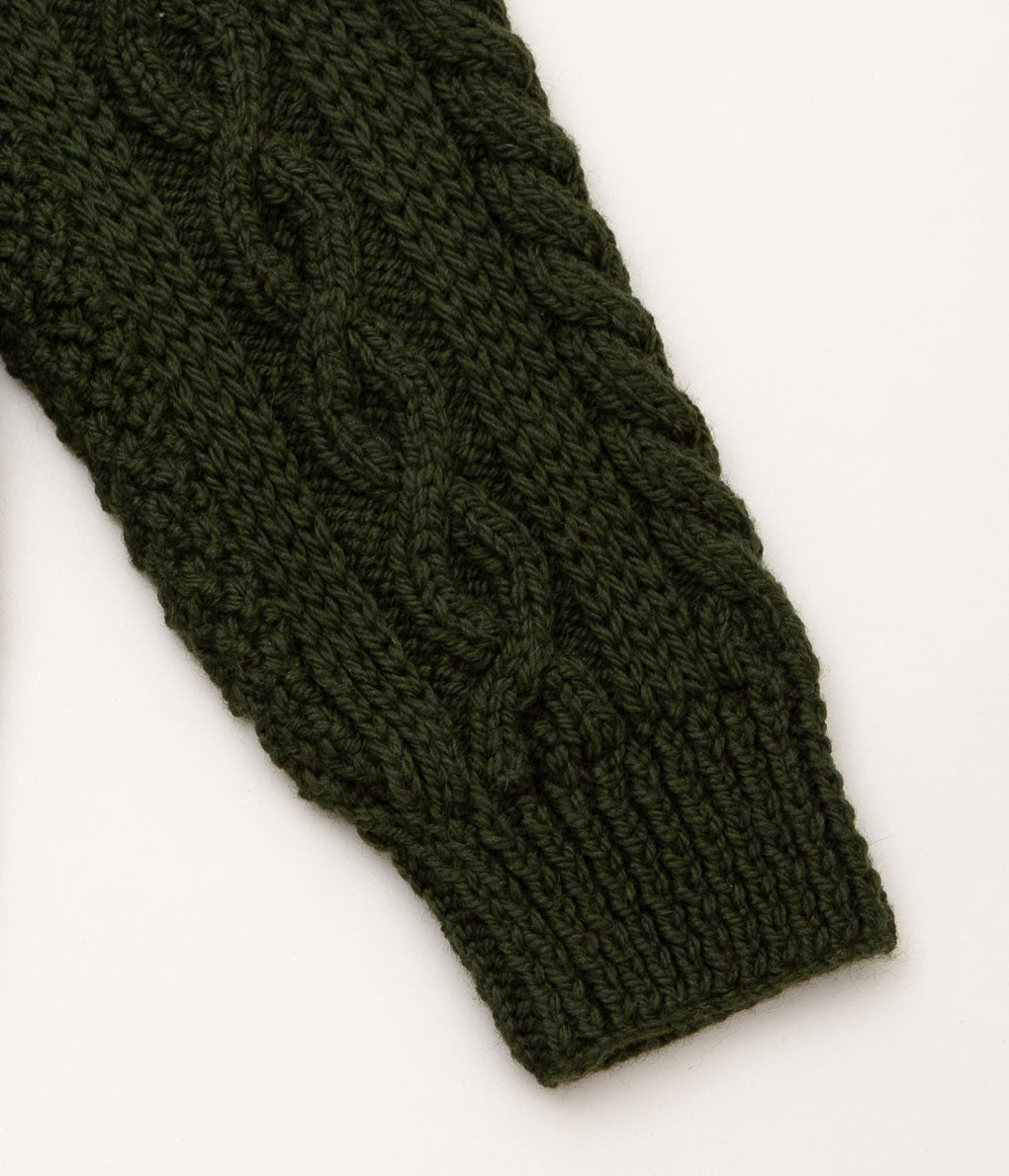 INVERALLAN "1A CREW NECK (ARAN)" (LODEN)